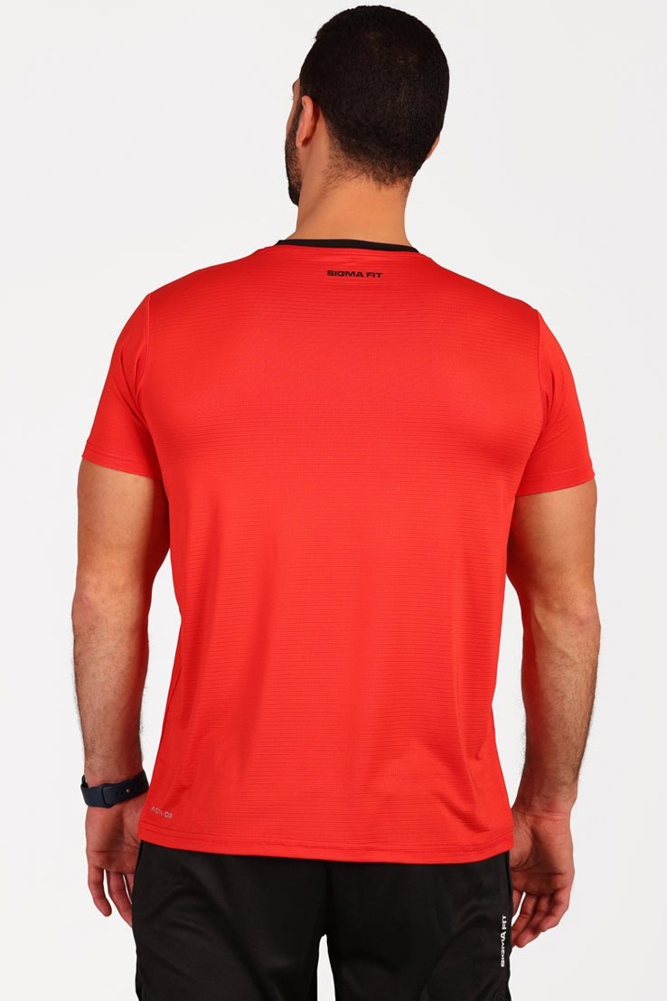 SIGMA FIT Racket Sports Tee Red - Image 3